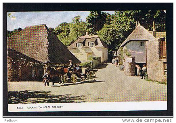 1957 Postcard Cockington Forge Near Torquay Devon Farrier Shoeing Horse - Ref 535 - Torquay