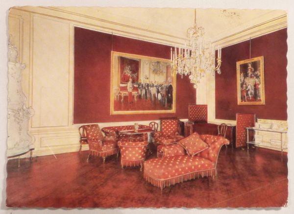 AUSTRIA / OSTERREICH - Wien / Vienna - Scloss Schonbrunn Palace, Kaizer Franz Josef I Bedroom - Old Postcard - Schönbrunn Palace