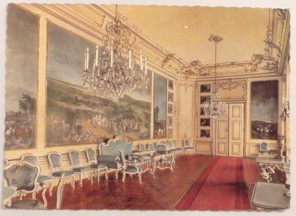 AUSTRIA / OSTERREICH - Wien / Vienna - Scloss Schonbrunn Palace, Rossl-Zimmer / Horse Room - Old Postcard - Schönbrunn Palace