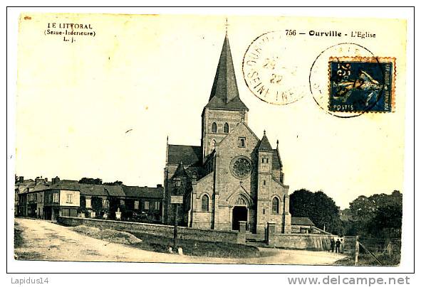 S 575 / CPA  OURVILLE (76)   L'eglise - Ourville En Caux