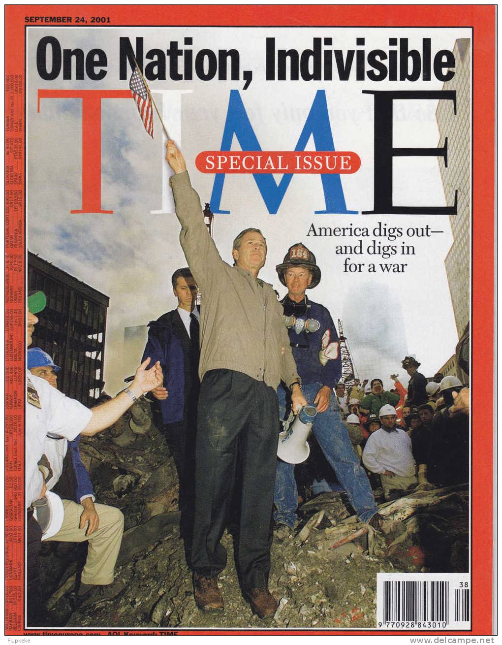 Time Special Issue Vol.158 No.13 September 24, 2001 One Nation, Indivisible - Histoire