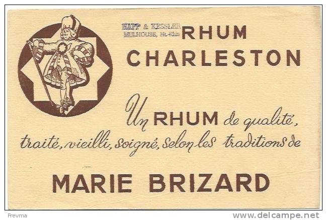 Buvard Rhum Charleston Avec Tampon - Liquore & Birra