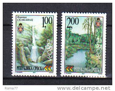 FRZ298 - BOSNIA ERZ. Rep SERBA 2001 , Serie Unificato N. 200A/201A  ***  EUROPA - 2001