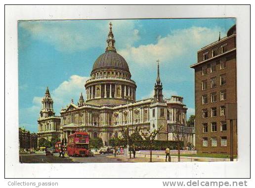 Cp, Angleterre, Londres, St-Paul's Cathedral, Voyagée - St. Paul's Cathedral