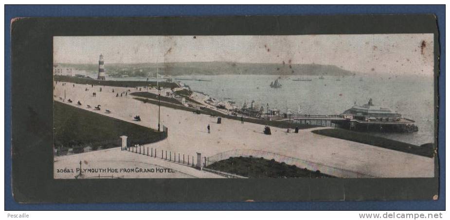 DEVON - CP PANORAMIC CARD - PLYMOUTH - HOE FROM GRAND HOTEL - THE PHOTOCHROM COMPANY LIMITED LONDON Nr 30827 - 1907 - Plymouth