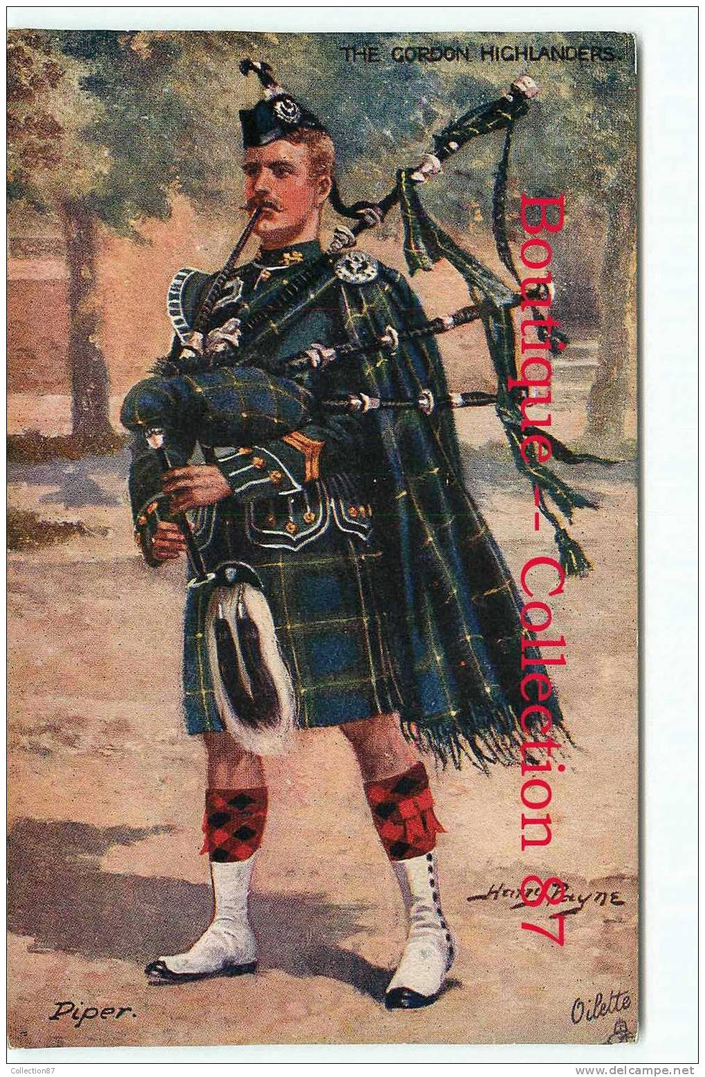 TUCK  RAPHAEL - POSTCARD N° 9762 SCOTCH PIPERS - PIPER MUSIQUE CORNEMUSE - DOS VISIBLE - Tuck, Raphael