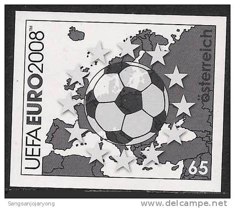 Black Print, Austria Sc2138 Soccer, UEFA EURO 2008 - Championnat D'Europe (UEFA)