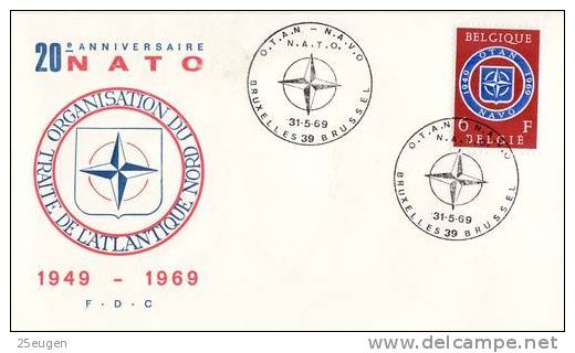 BELGIUM  1969  NATO  FDC - OTAN