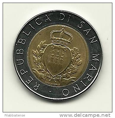 1987 - San Marino 500 Lire   ----- - Saint-Marin