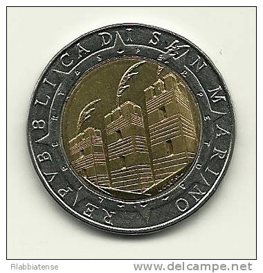 1992 - San Marino 500 Lire   ---- - San Marino