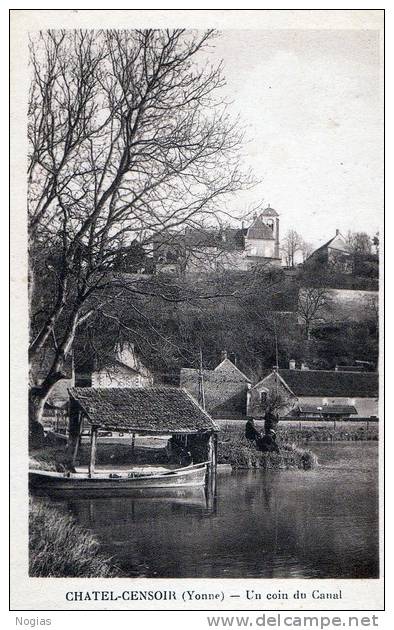 CHATEL-CENSOIR - UN COIN DU CANAL - BEAU PLAN SEPIA AVEC PETITE ANIMATION - - Other & Unclassified