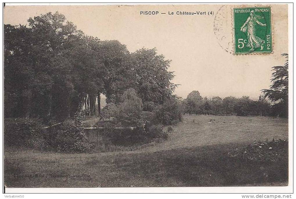 95..PISCOP..LE CHATEAU VERT...SCAN RECTO VERSO - Pontcelles