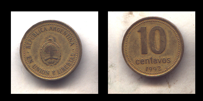 10 CENTAVOS 1992 - Argentina