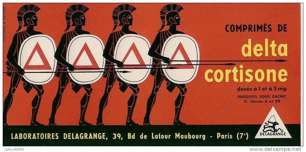 BUVARD - Laboratoires DE LAGRANGE PARIS VII  Comprimé Delta Cortisone - Drogerie & Apotheke