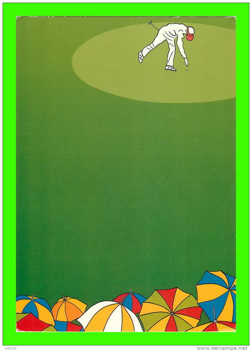 SPORTS - GOLF -  WATCHING THE MATCH - ON SURVEILLE LA PARTIE - JEAN-OLFFLAMMERS - GALLERY CARD 1984 - - Golf