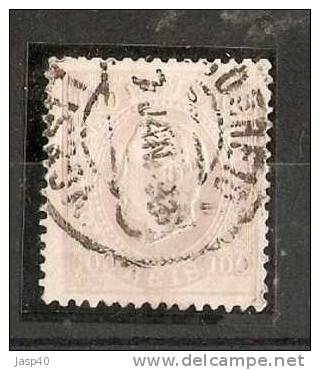 D - PORTUGAL AFINSA 43 - USADO, PAPEL PORCELANA 12 1/2 - Postmark Collection