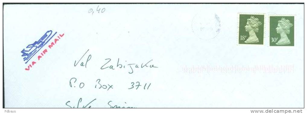 1989 ENVELOPPE  TO USA - Ohne Zuordnung