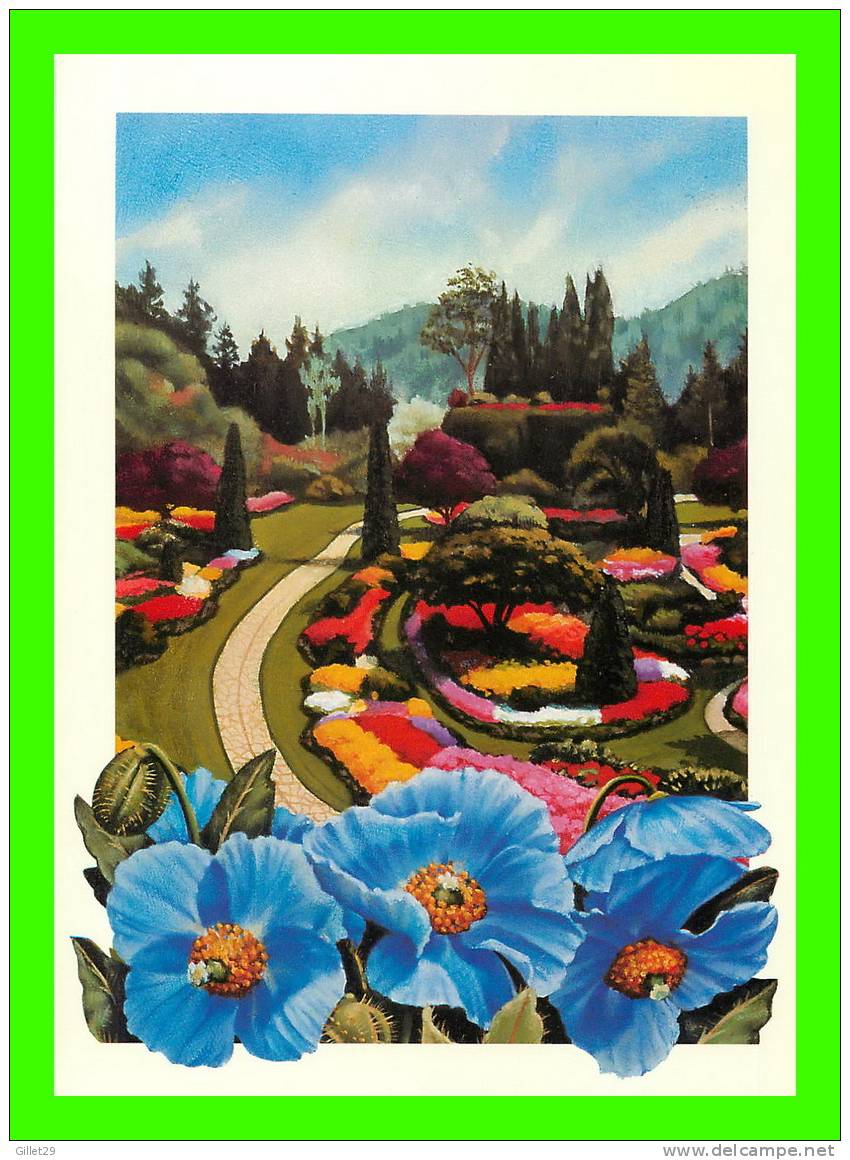 VANCOUVER ISLAND - THE BUTCHART GARDENS - ON A POSTAGE STAMP MAY 1991 - - Vancouver