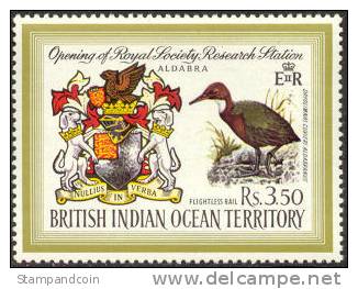 British Indian Ocean Territory #43 Mint Never Hinged (Flightless Rail Bird) From 1971 - Britisches Territorium Im Indischen Ozean