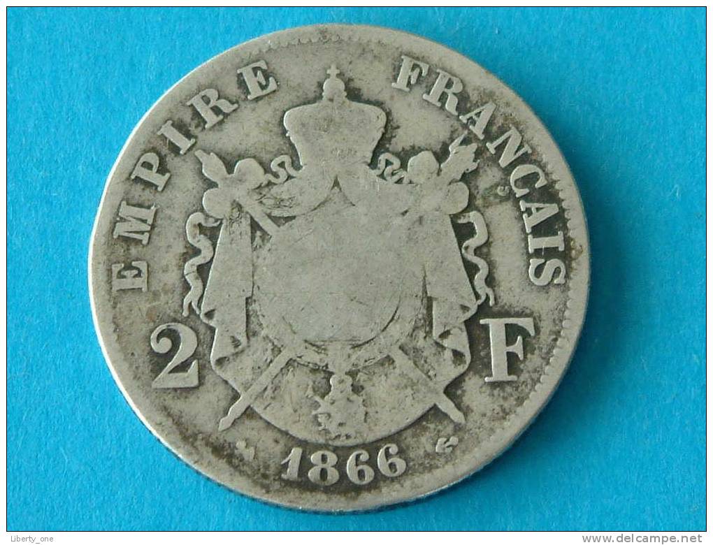 1866 K - 2 FRANCS / KM 807.3 ( For Grade, Please See Photo ) !! - Autres & Non Classés