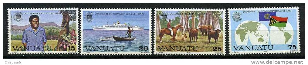 Vanuatu ** N° 672 à 675 - Journée Du Commonwealth - Vanuatu (1980-...)