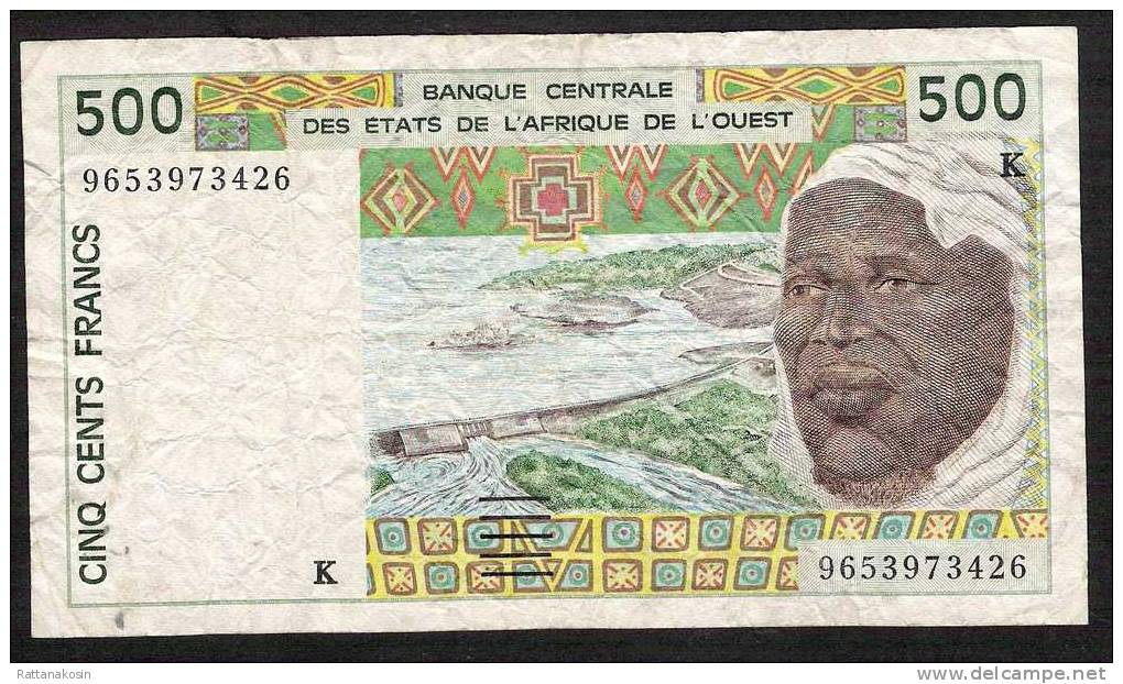 WAS SENEGAL  P710Kf   500  FRANCS   1996   F-VF - Sénégal