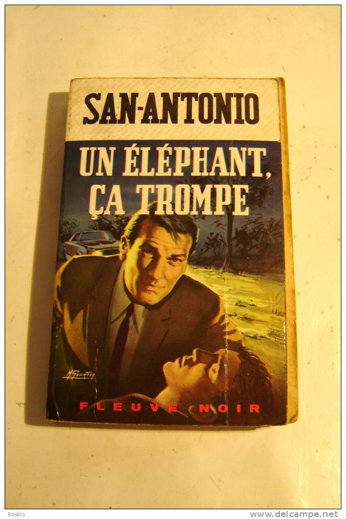 ROMAN POLICIER / SAN ANTONIO  N° 697 DE 4° TRI 1968 / UN ELEPHANT CA TROMPE   / TRES BEL  ETAT - San Antonio