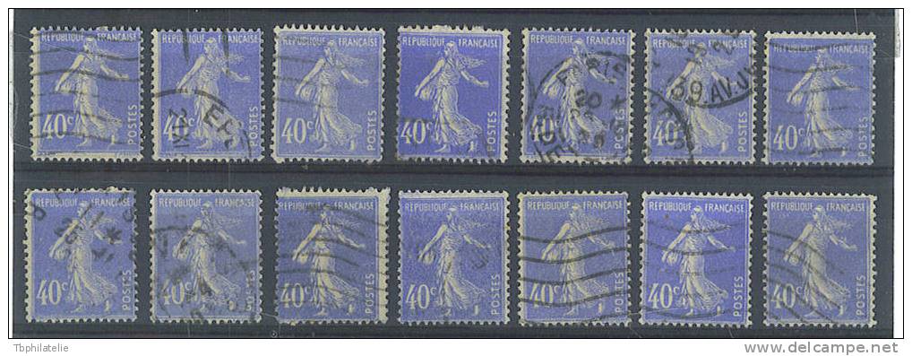 VEND LOT DE VARIETES SUR N° 237 - Used Stamps