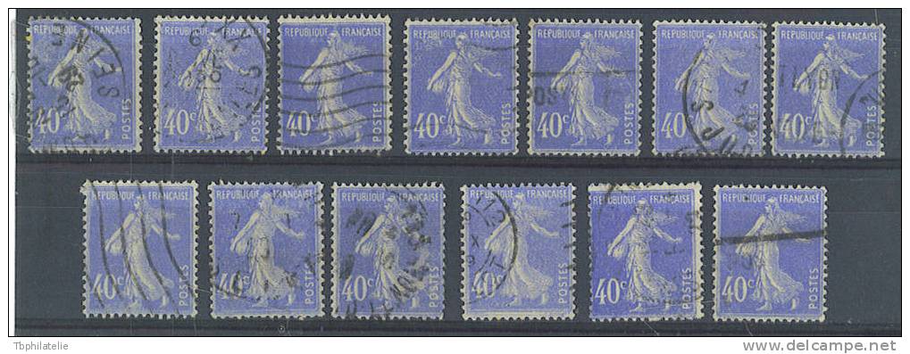 VEND N° 237 G X 13 ( IMPRESSIONS DEFECTUEUSES ) - Used Stamps