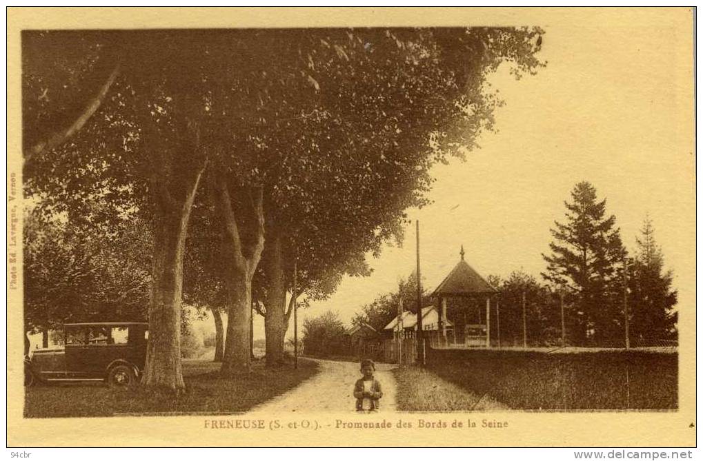 CPA (78) FRENEUSE     Promenade  Des Bords De La Seine - Freneuse