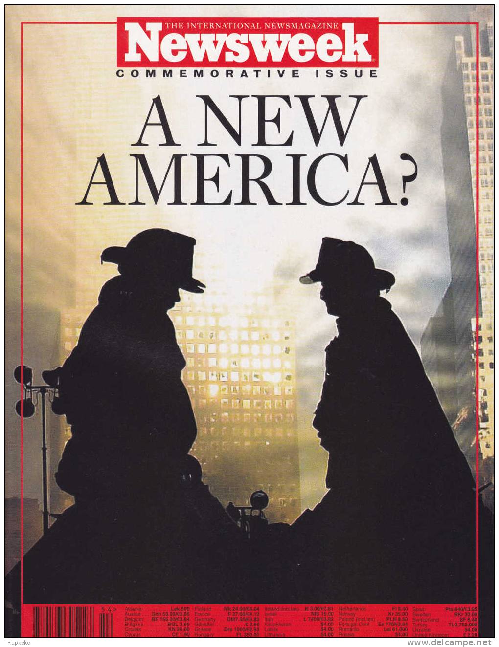 Newsweek Commemorative Issue Fall 2001 September 11, 2001 A New America? WTC 2001 - History