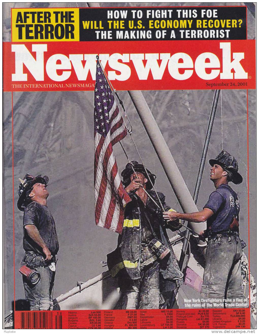 Newsweek September 24, 2001 Issue September 11, 2001 After The Terror WTC 2001 - History