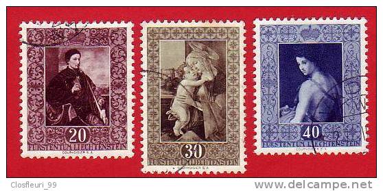 Gemäldeserie III  Von 1952  / Zum. 250-252; Mi. 306-308 Gestempelt. KW 35.- CHF - Gebraucht