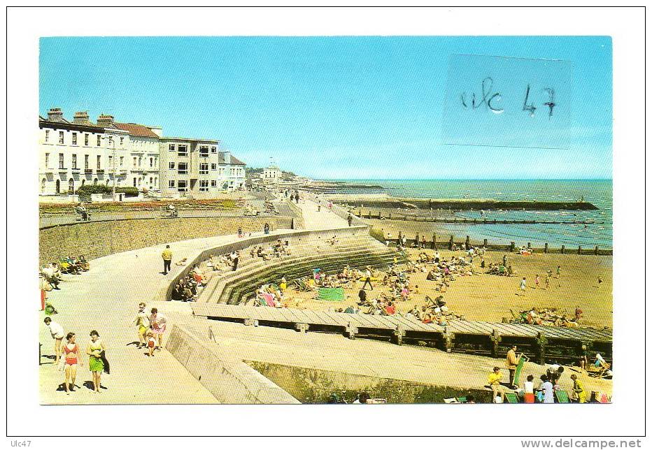 - ANGLETERRE. - WALTON-ON-THE-NAZE. - THE ESPLANADE AND BEACH. - Scan Verso - - Andere & Zonder Classificatie