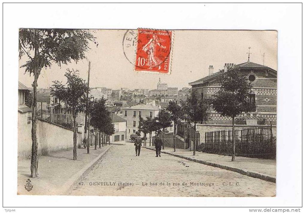 17  -  GENTILLY  -  Le Bas De La Rue Montrouge   (1907) - Gentilly