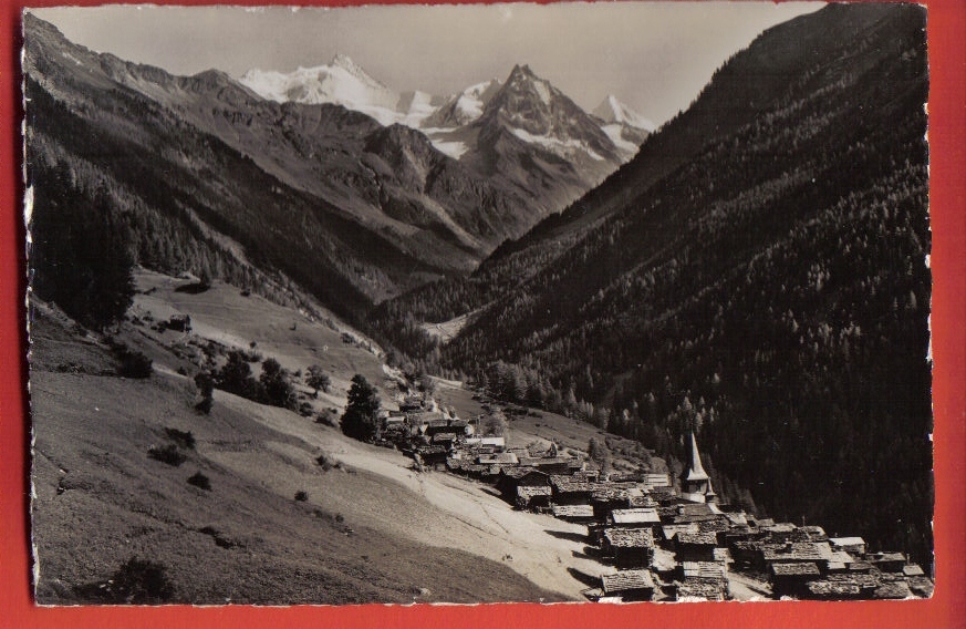 V440 Ayer,Vue Générale,Val D'Anniviers.Rothorn,Besso,Gabelhorn.Non Circulé.Visa Censure 1939.Gyger 8908 - Ayer