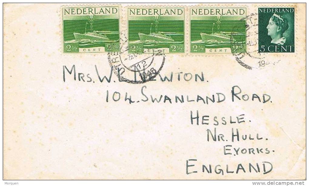Carta UTRECHT  (Holanda) 1946 A Inglaterra - Briefe U. Dokumente