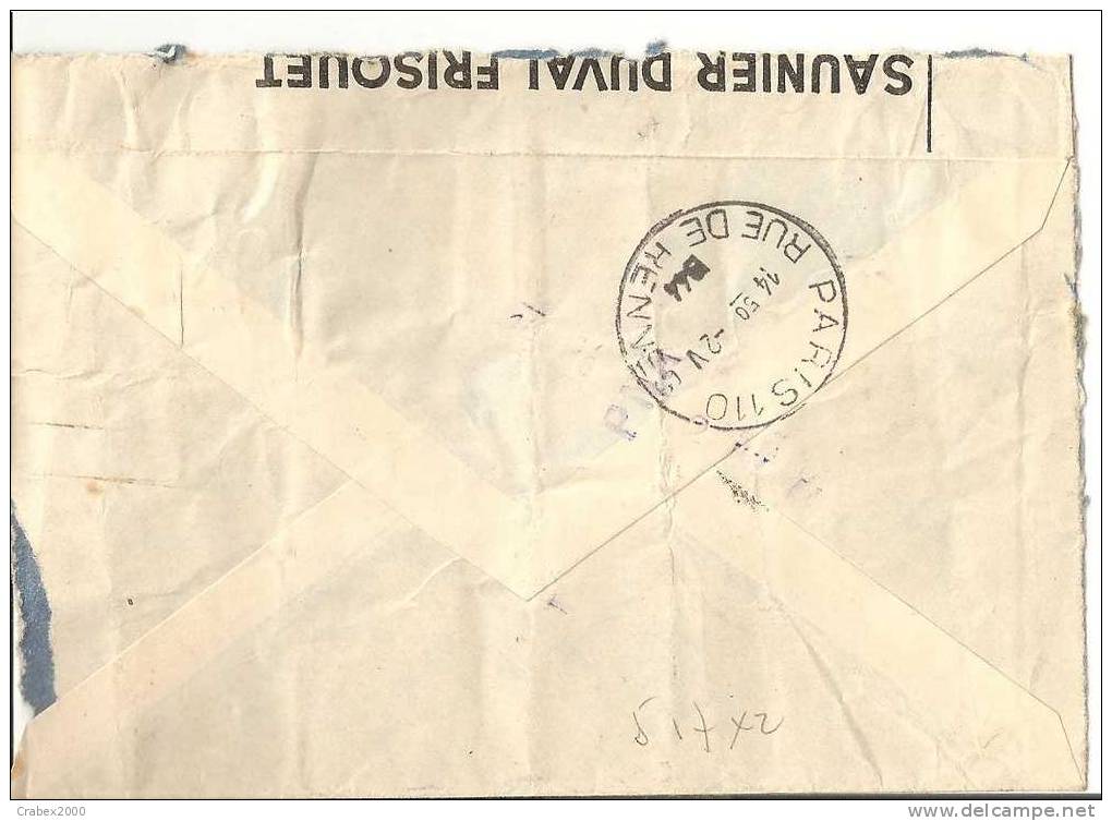 Ny&t  517X2   Lettre  Pneumatique    PARIS   Vers   PARIS   Le    02 MAI  1944 - Lettres & Documents