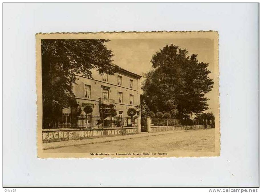 011574  -  MARIEMBOURG  -  Terrasse Du Grand Hôtel Des Fagnes  -   Format 10 Cm X 15 Cm - Couvin