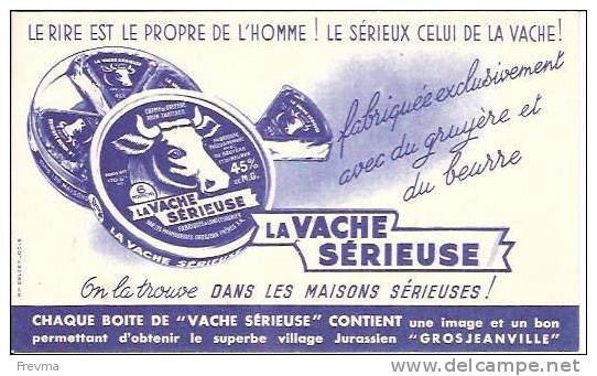 Buvard La Vache Sérieuse - Produits Laitiers