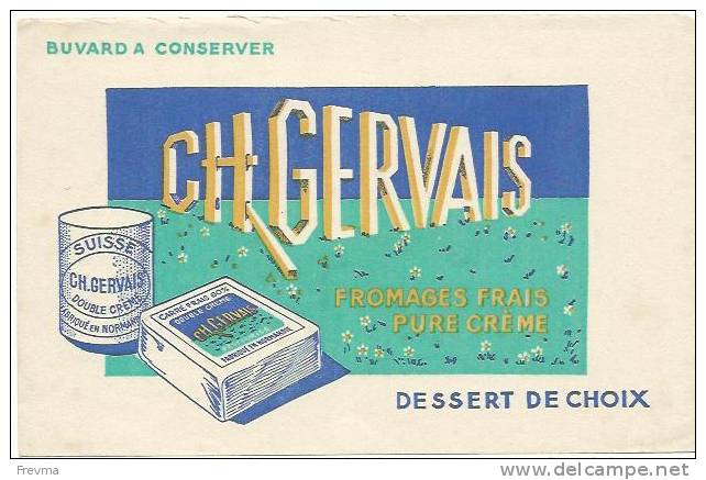 Buvard Ch Gervais Fromages Frais - Produits Laitiers