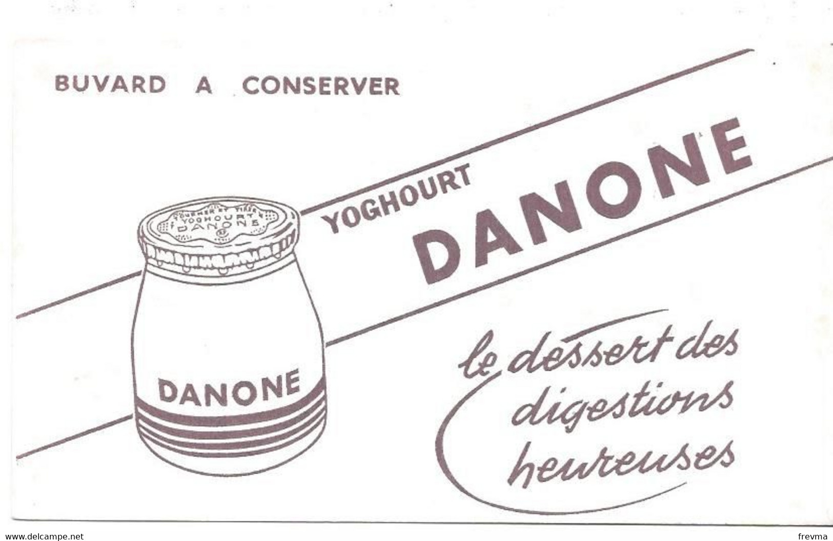 Buvard Danone Yoghourt - Produits Laitiers