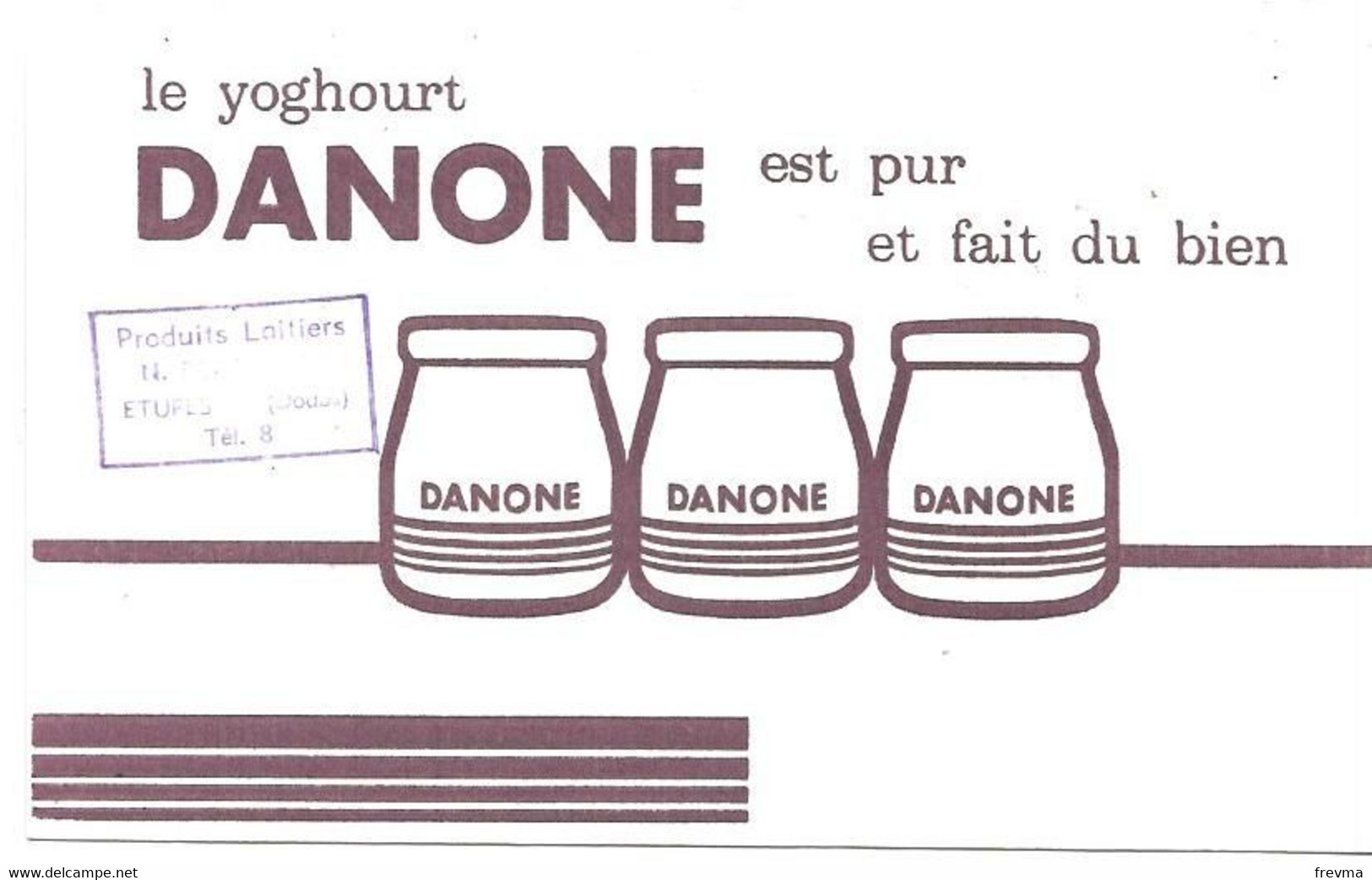 Buvard Danone Le Yoghourt - Produits Laitiers