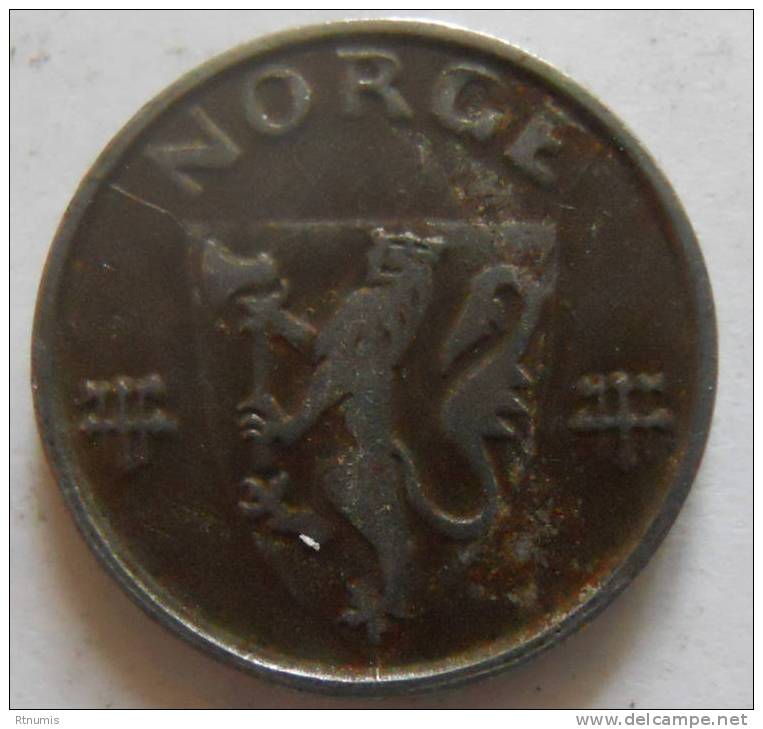 Norvège Norway 1 Ore 1942 Km 387 TTB - Norvège