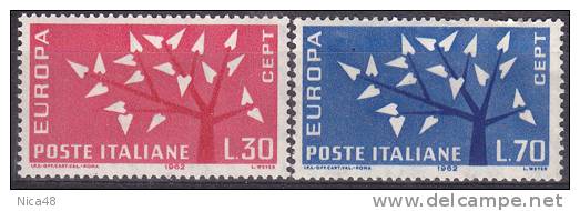 Italia 1962 Europa 2 Vl  Nuovi Serie Completa - 1962