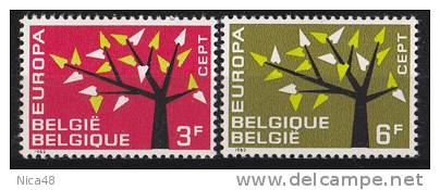 Belgio1962 Europa 2 Vl  Nuovi Serie Completa - 1962