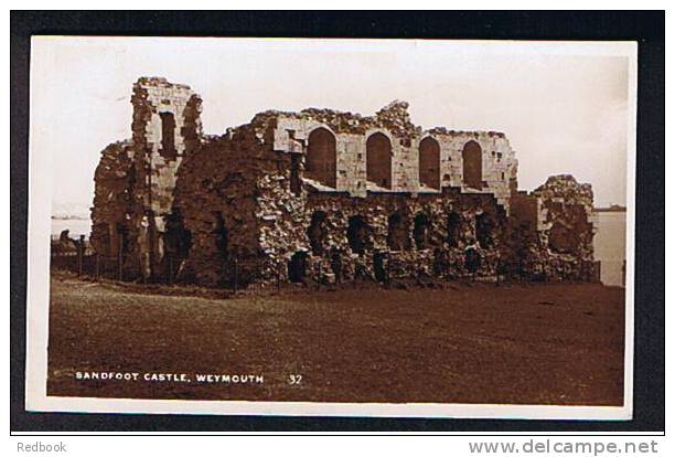 1930 Real Photo Postcard Sandfoot Castle Weymouth Dorset - Ref 538 - Weymouth
