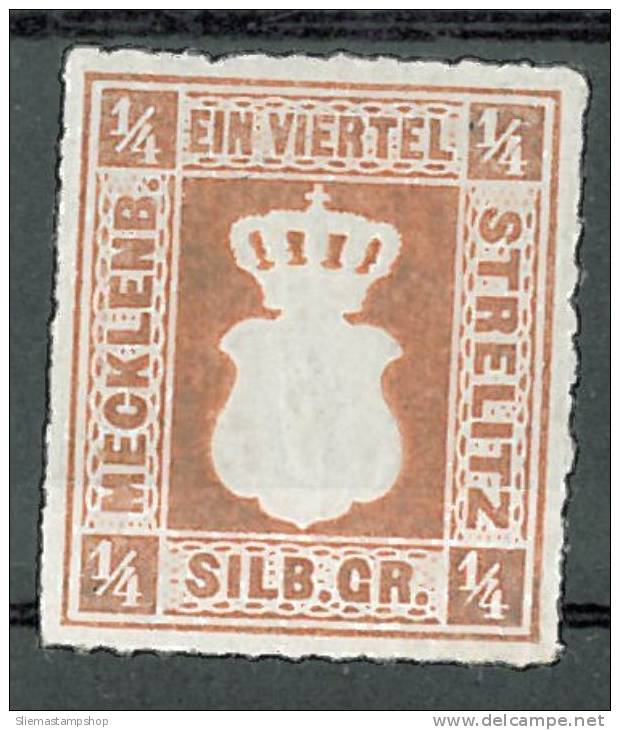 GERMANY STRELITZ - 1864 COAT OF ARMS 1/4s - V1752 - Mecklenburg-Strelitz