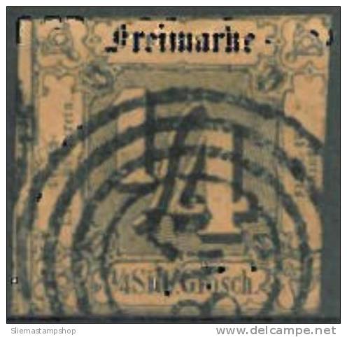 GERMANY THURN - 1852 NUMERALS 1/4 - V1755 - Used