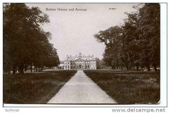 LINCS - BELTON HOUSE AND AVENUE 1914  Li188 - Otros & Sin Clasificación
